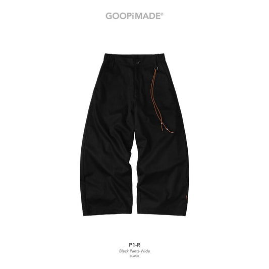 GOOPiMADE P1-R Black Pants-Wide