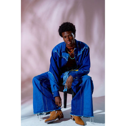 AMBERGLEAM デニムウエスタンジャケット