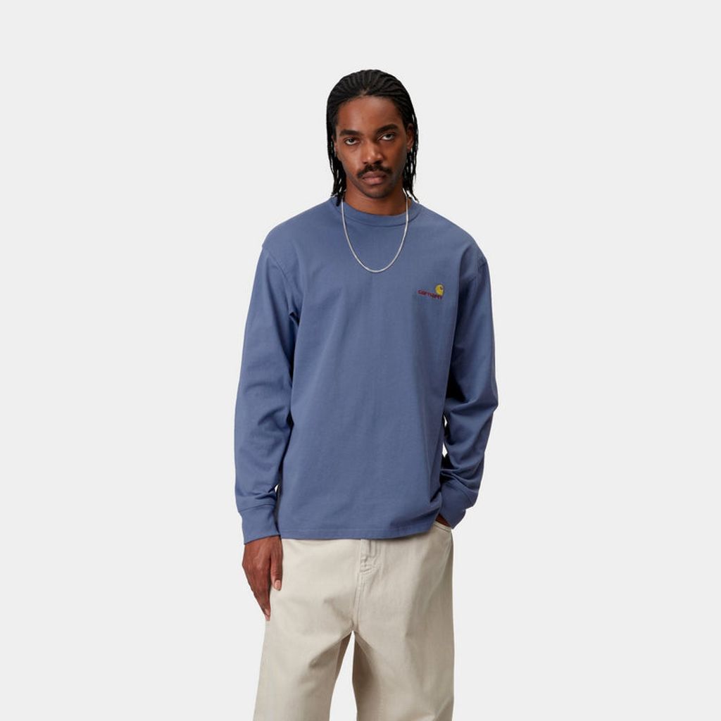 CARHARTT WIP  L/S AMERICAN SCRIPT T-SHIRT