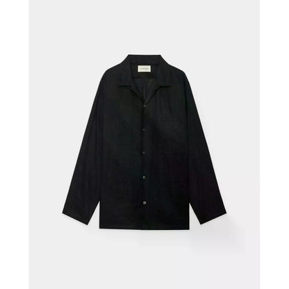 MARKAWARE Hemp Shirting Comfort Fit Open Collar Shirt