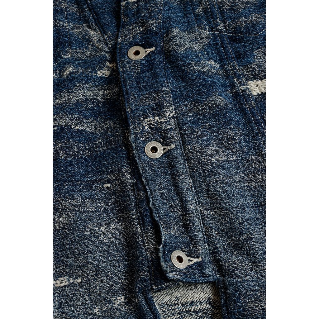 FDMTL DENIM HAORI JACKET 5YR WASH