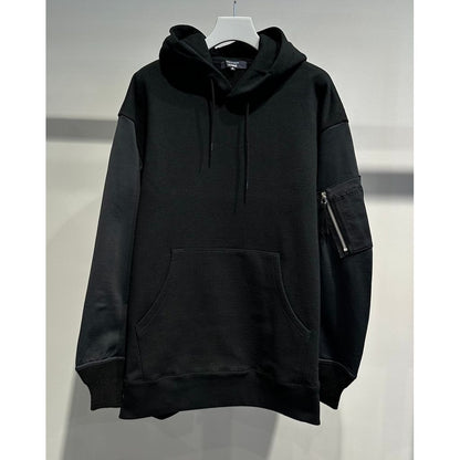 COMME des GARCONS HOMME MILITALY MIX SWEAT HOODY（BLACK）