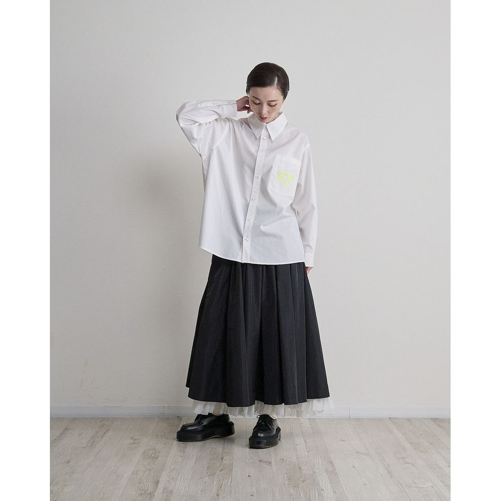 THOMAS MAGPIE  2263602 Taffeta×Lace Long Skirt