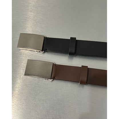 COMME des GARCONS HOMME STEER OIL SMOOTH LEATHER BELT〈30mm〉（BROWN）