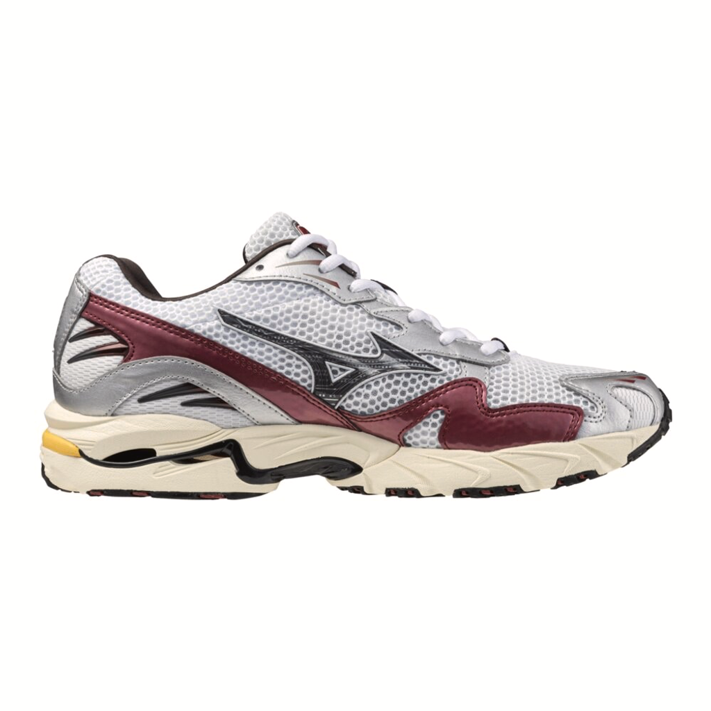 MIZUNO WAVE RIDER 10（ホワイト×ブラック×ワインレッド）