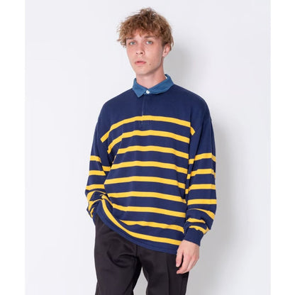 BEDWIN & THE HEARTBREAKERS L/S KNITTED RUGGER SHIRT "ANTON"