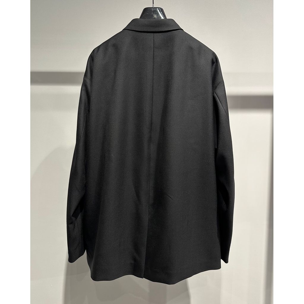 COMME des GARCONS HOMME WOOL GABARDINE TAILORED JACKET（BLACK）