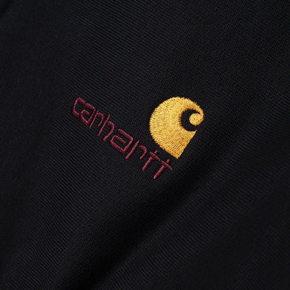 【一部予約販売】CARHARTT WIP Half Zip American Script Sweatshirt