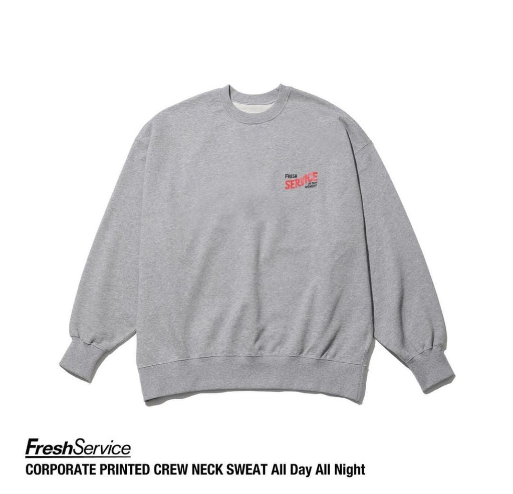 FreshService CORPORATE PRINTED CREW NECK SWEAT "All Day All Night"