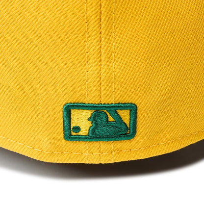 NEW ERA  59FIFTY MLB Upside Down オークランド・アスレチックス Aゴールド