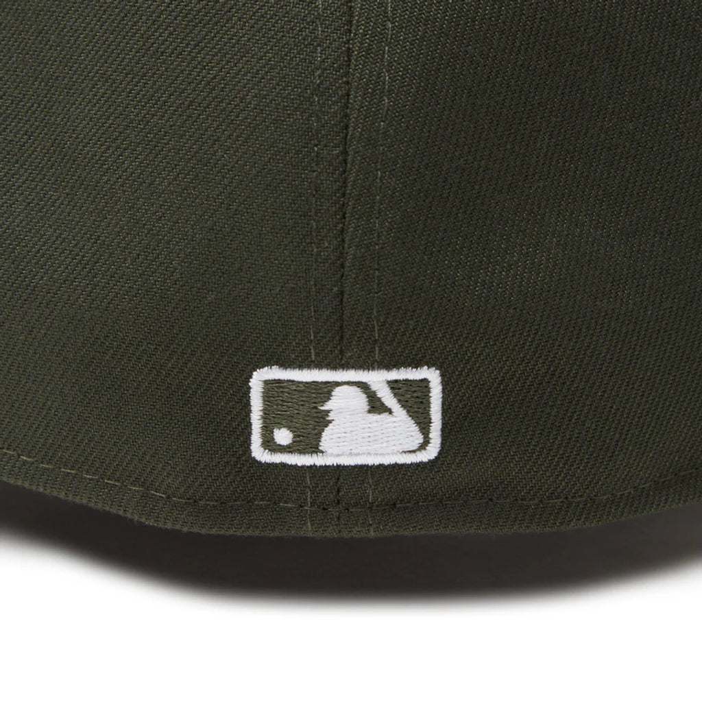 NEW ERA  59FIFTY Powered by GORO NAKATSUGAWA（min-nano）オークランド・アスレチックス ダークシーウィード ブラウンバイザー