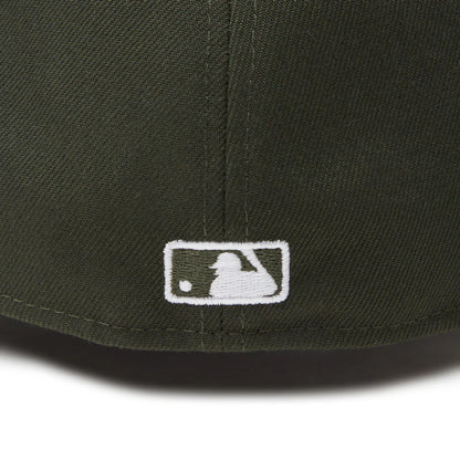 NEW ERA  59FIFTY Powered by GORO NAKATSUGAWA（min-nano）オークランド・アスレチックス ダークシーウィード ブラウンバイザー