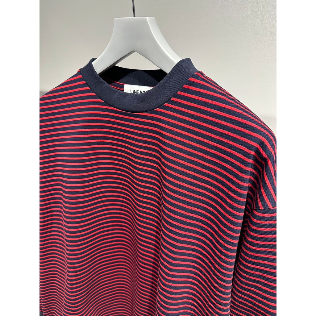 【MADE IN JAPAN】LINEAGE BALLON L/S BORDER TEE（RED）