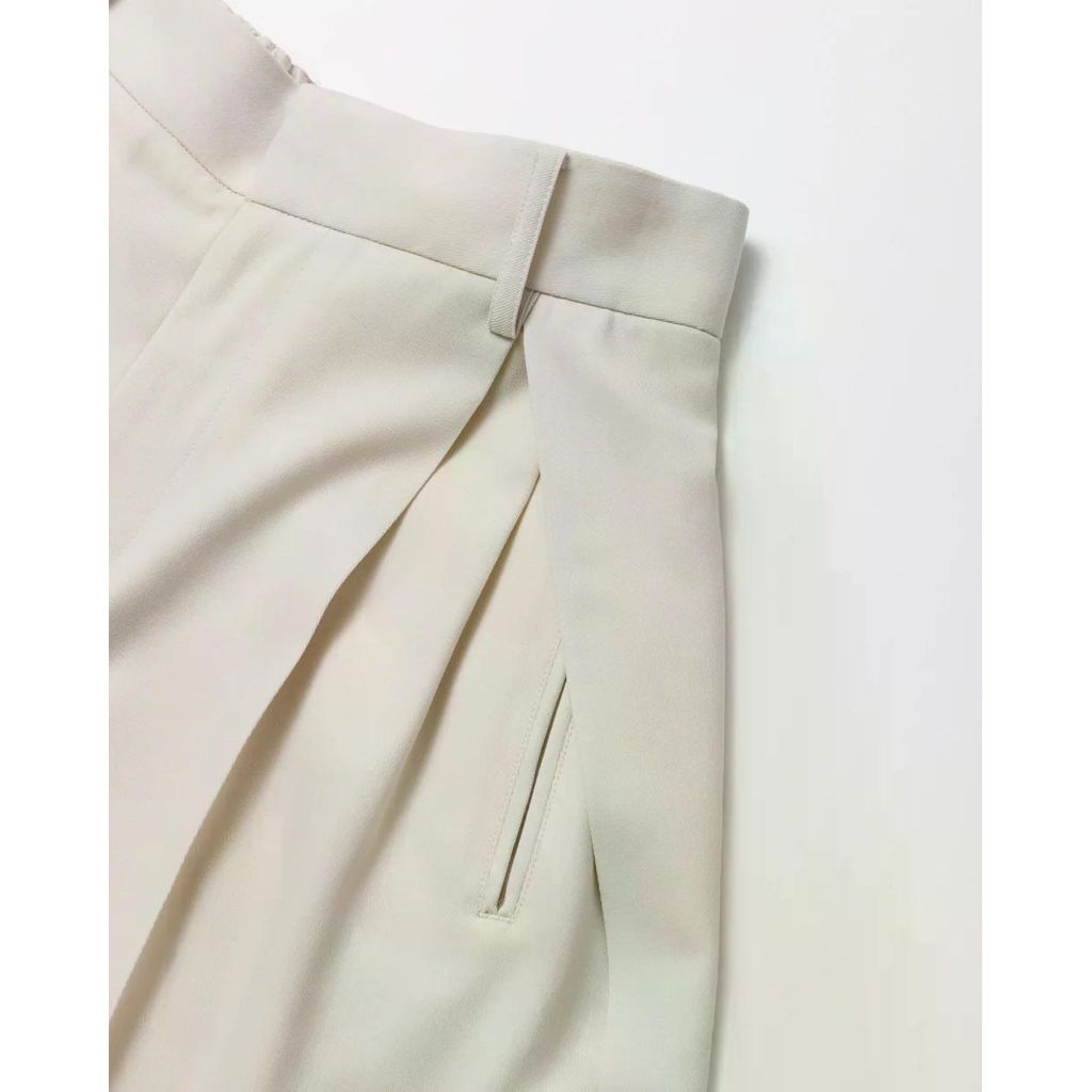 beautiful people  high twist gabardine three tuck shorts