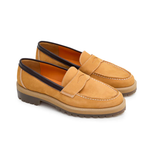 MAGIC STICK Basic Coin Loafer by Tomo & Co. (YELLOW NUBUCK)