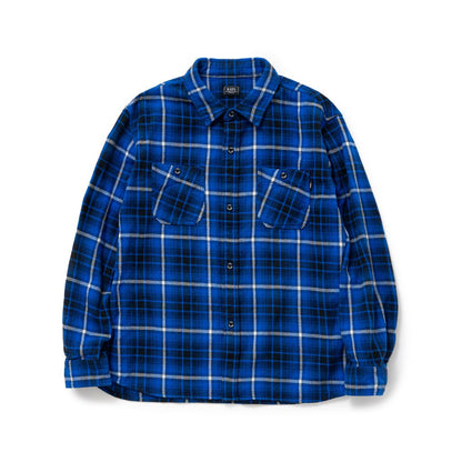 RATS COTTON FLANNEL BLUE CHECK SHIRT