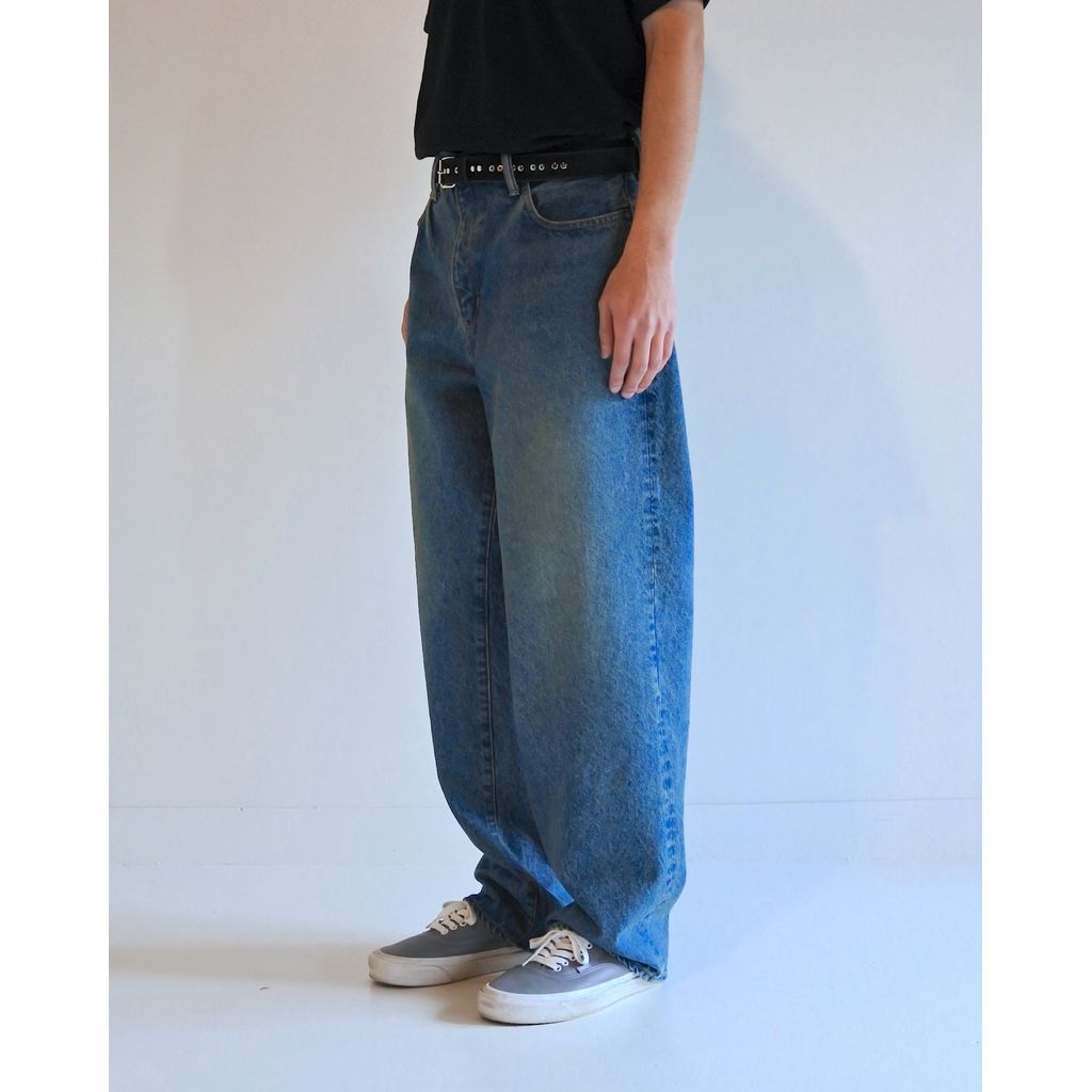 ANACHRONORM CONTEXT-003N 80's WIDE 5P PANTS FIVE YEARS WASH