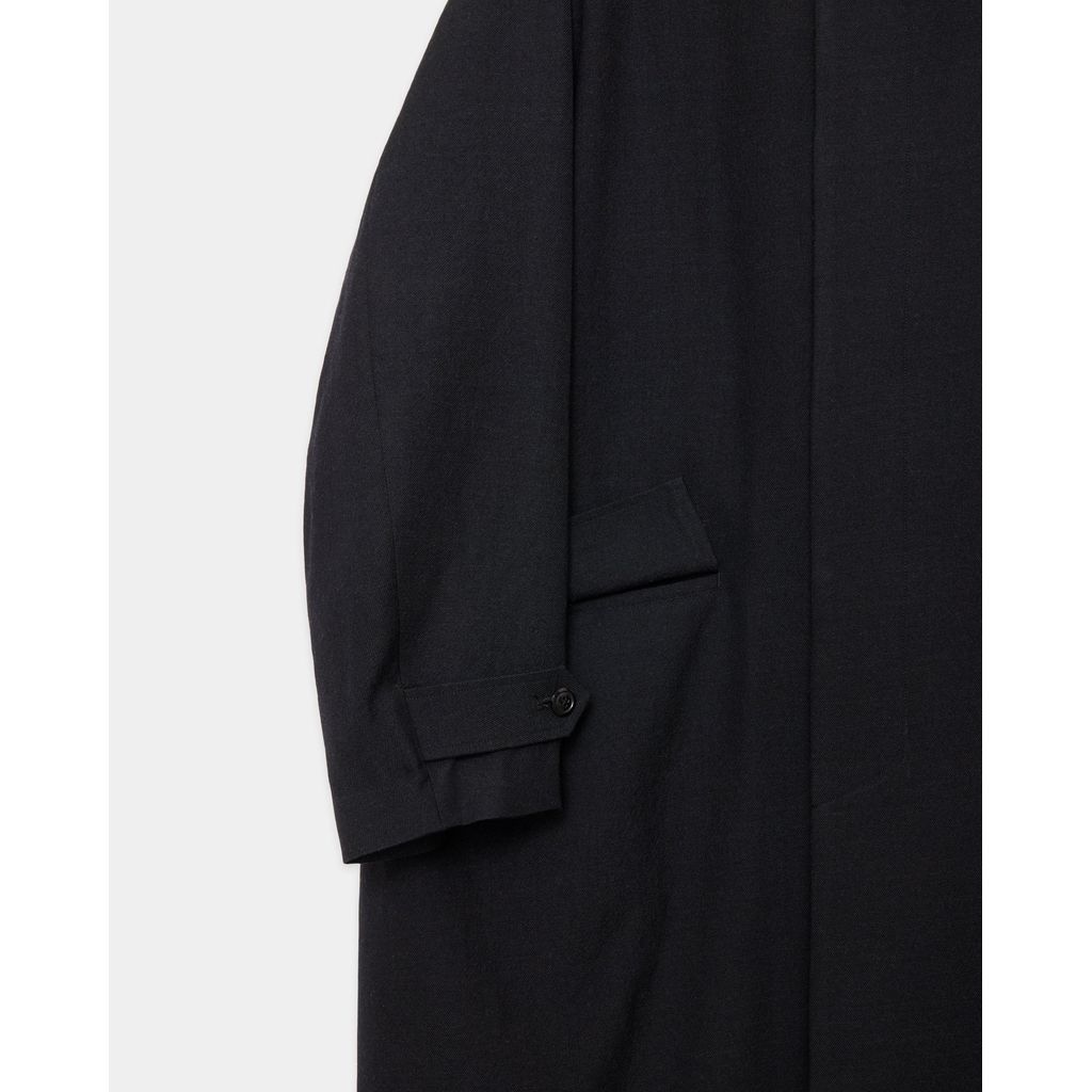marka Tumbled Wool Serge Raglan Sleeve Coat