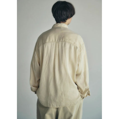 is-ness Cupro Military Shirt