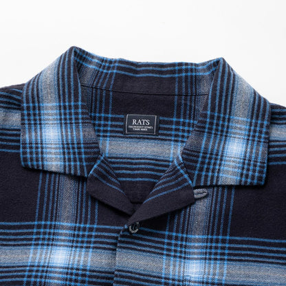 RATS COTTON RAYON CHECK SHIRT