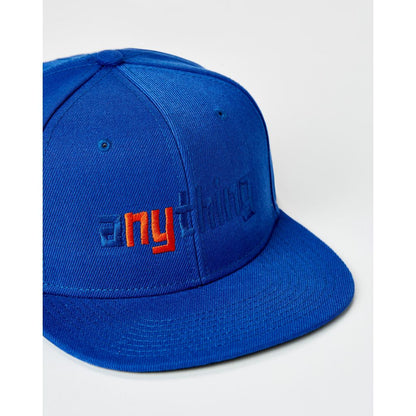 aNYthing Anything Flat Brim Logo Hat - Royal