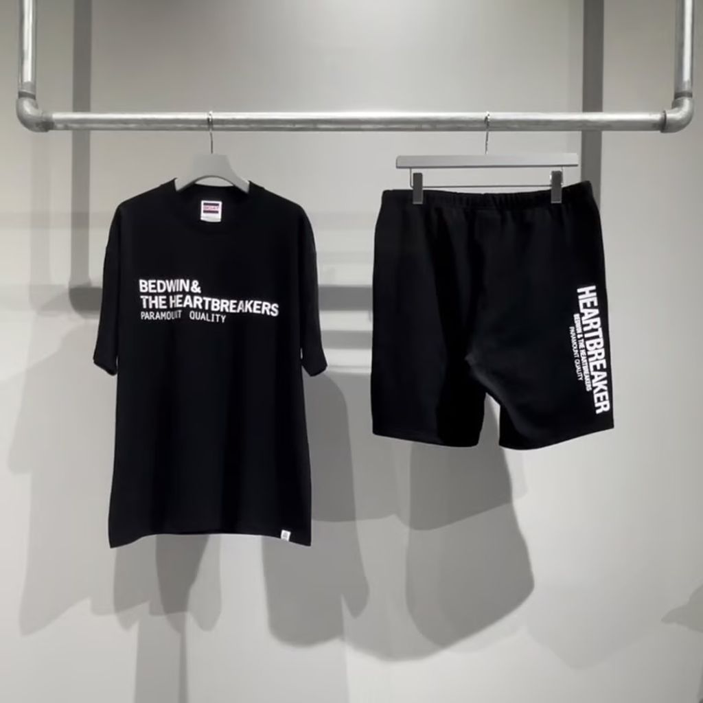 BEDWIN & THE HEARTBREAKERS LINEAGE Ex. SWEAT SHORTS （BLACK）