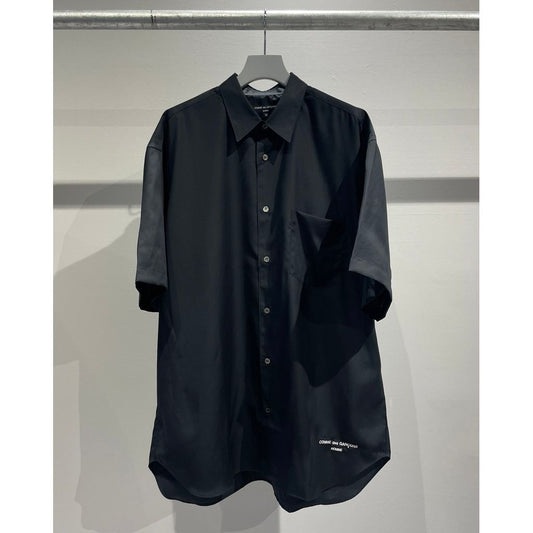 COMME des GARCONS HOMME COMME des GARCONS HOMME LOGO SHORT SLEEVE SHIRT（BLACK）