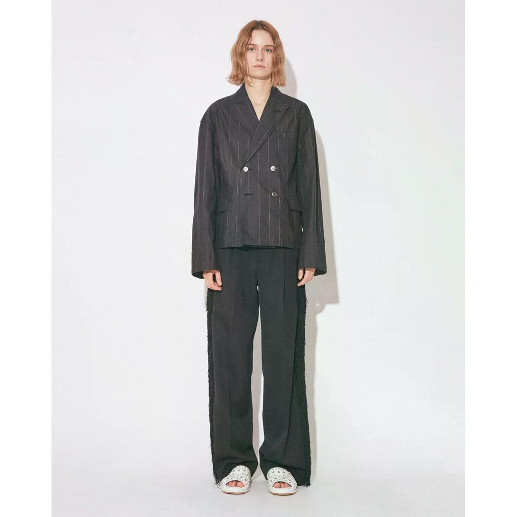 beautiful people cotton stripesuiting reversible jacket
