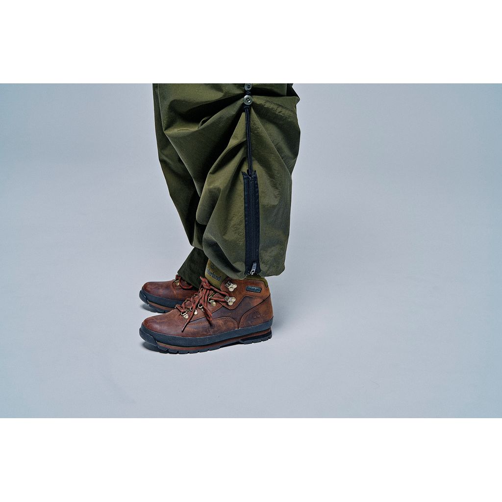 POLIQUANT THE CHANGING LENGTH/HEM WIDE ZIP-UP TUCKED PANTS