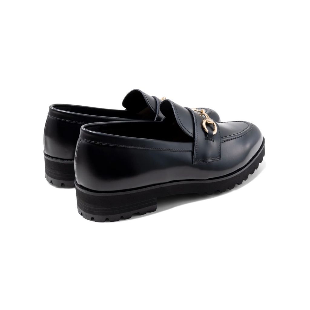KENFORD MENS TANK SOLE BIT LOAFERS / BLACK