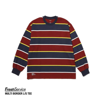 FreshSevice "MULTI BORDER L/S TEE"
