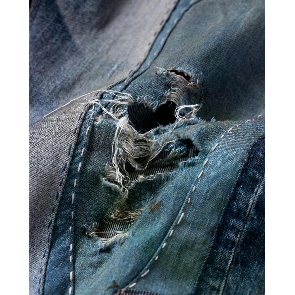 ANACHRONORM REMAKED WIDE 5P DENIM PANTS INDIGO – MAROON WEBSTORE