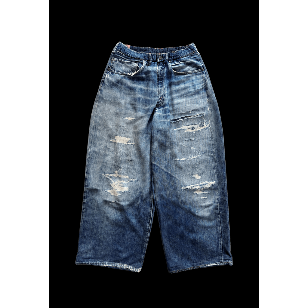 TALKING ABOUT THE ABSTRACTION DENIM PRINT WIDE PT