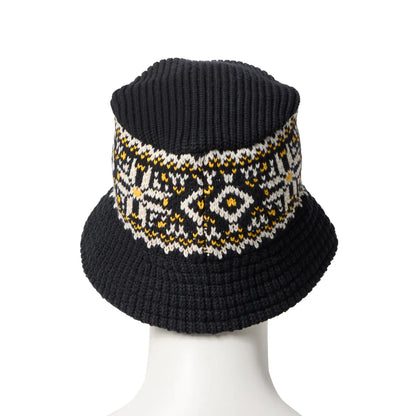 NEW ERA ニットバケット Powered by GORO NAKATSUGAWA（MIN-NANO） ノルディック ブラック