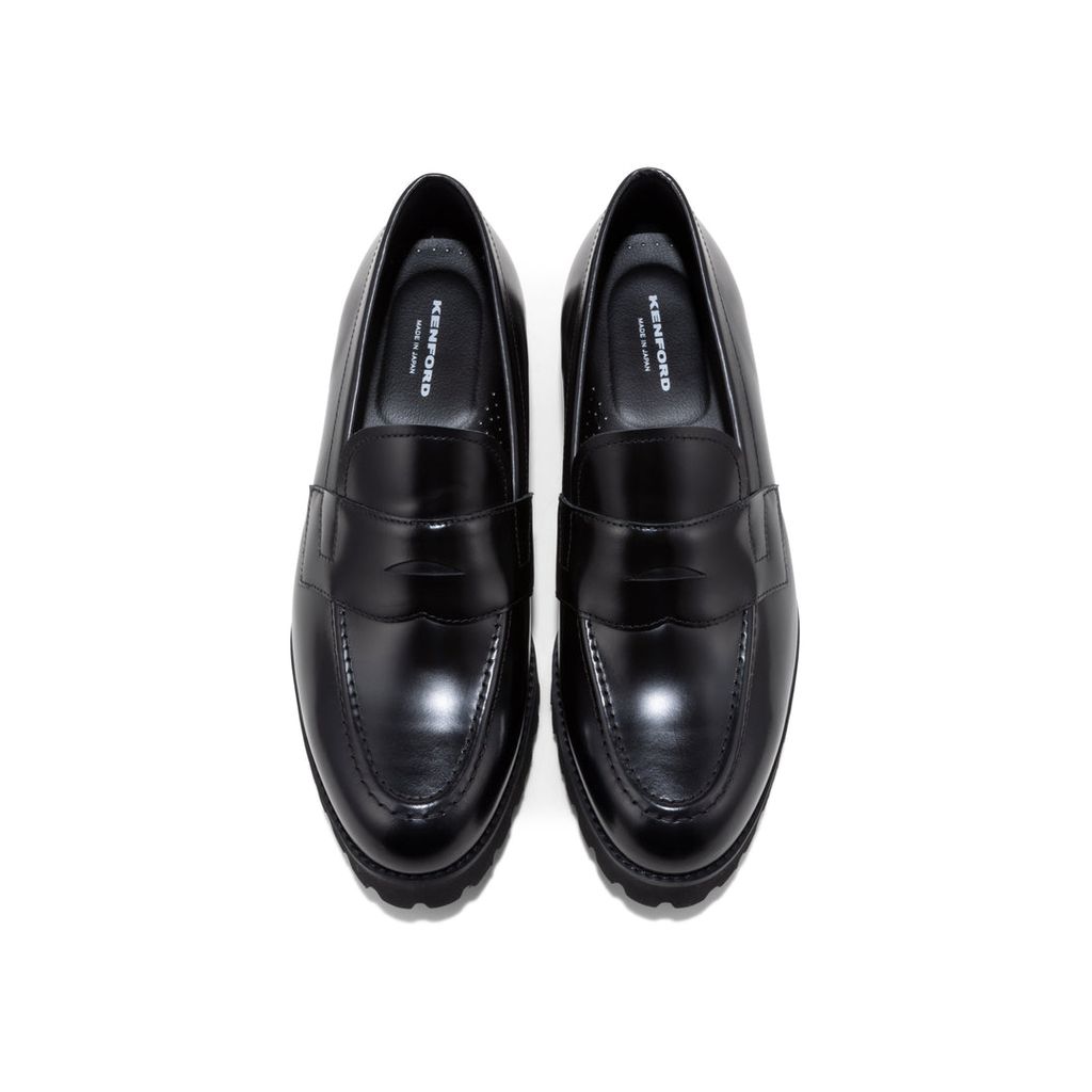 KENFORD MENS TANK SOLE LOAFERS / BLACK