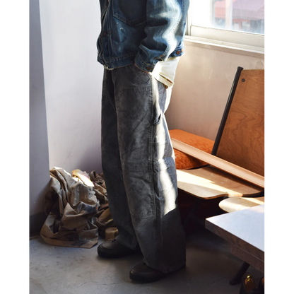 ANACHRONORM AN419 PIGMENT DYED DUCK PAINTER PANTS
