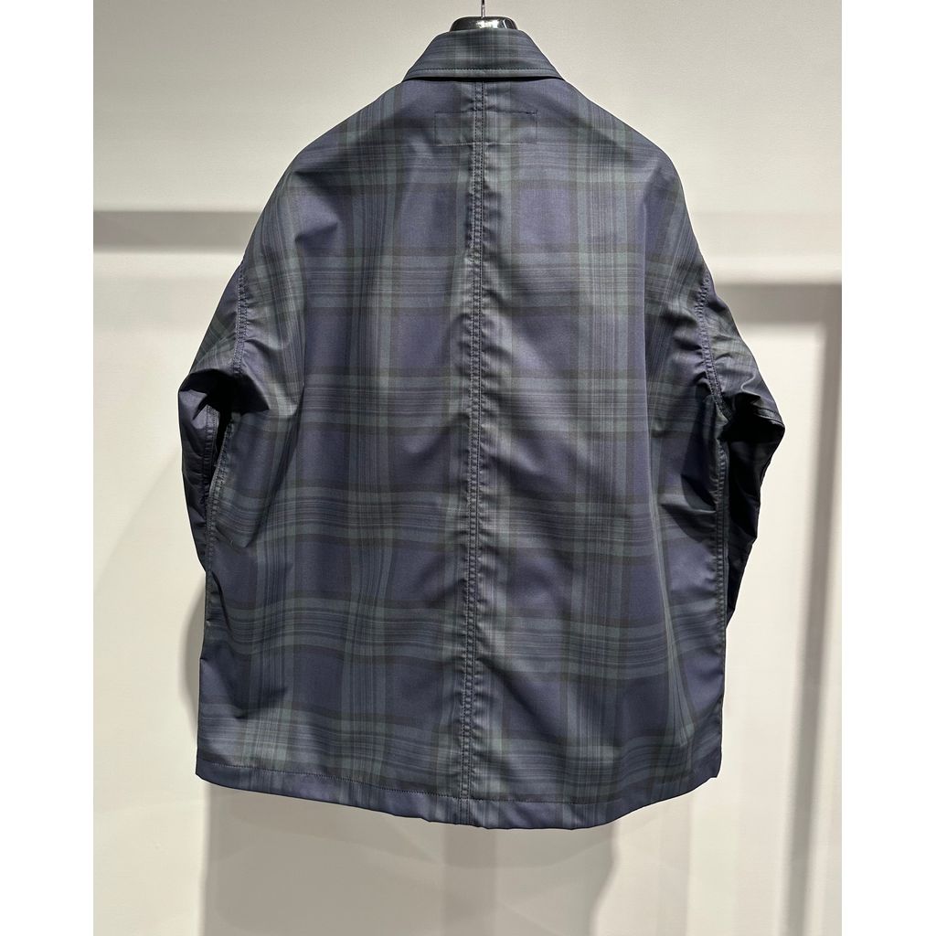 COMME des GARCONS HOMME COTTON ESTER ZIP-UP CHECK 3 LAYERS BLOUSON