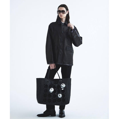DAIRIKU Shinig Collar Leather Jacket