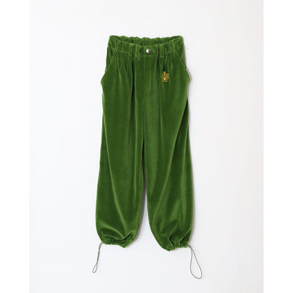 AMBERGLEAM Velor Pile Tapered Pants