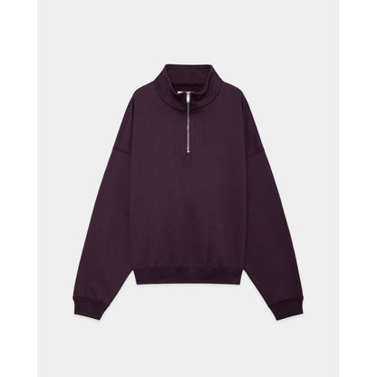 MARKAWARE  Organic Cotton Heavy Fleece Short Quarter Zip Pull Over