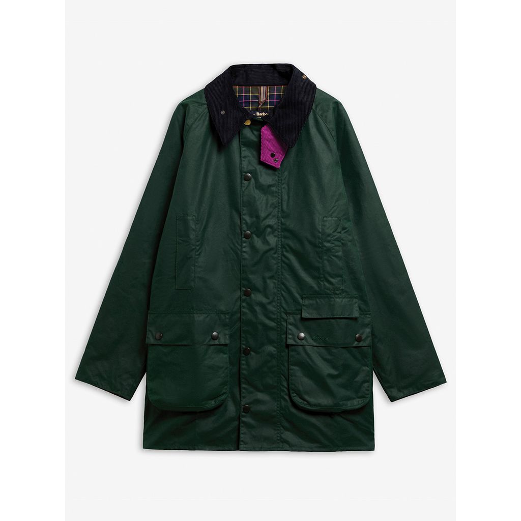 《Barbour × Paul Smith》【GAMEFAIR / ゲームフェア】ワックス コットン ミドルレングス コート