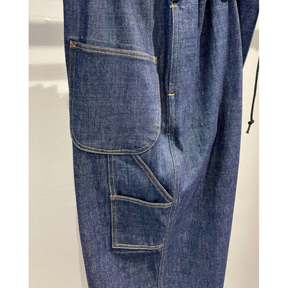 Y's for men 12oz DENIM PAINTER PANTS WITH COLOR COMBI STITCH