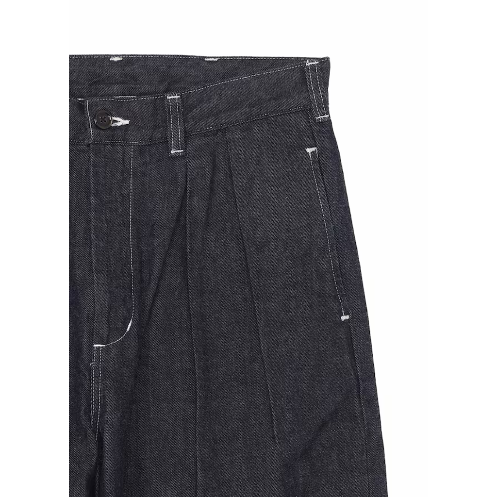 Ground Y×EDWIN 11oz INDIGO DENIM WIDE-TUCK PANTS WITH TAB DETAIL