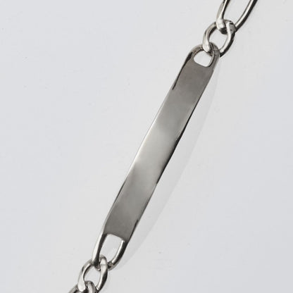 XOLO JEWELRY  ID Figaro Link Bracelet 6mm-19cm