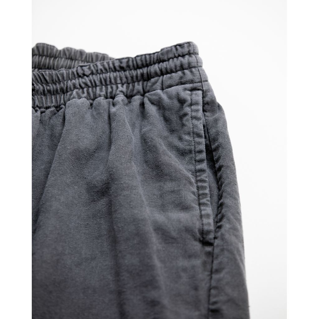 ANACHRONORM PIGMENT DYED LINEN TAPERED EASY PANTS