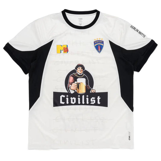 Civilist Football Jersey - Beige/Black