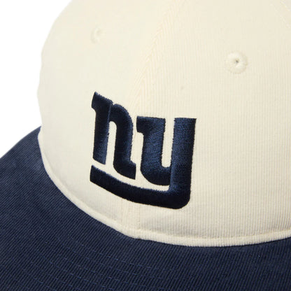 NEW ERA RC 9FIFTY Powered by GORO NAKATSUGAWA（MIN-NANO） ニューヨーク・ジャイアンツ コーデュロイ アイボリー ネイビーバイザー