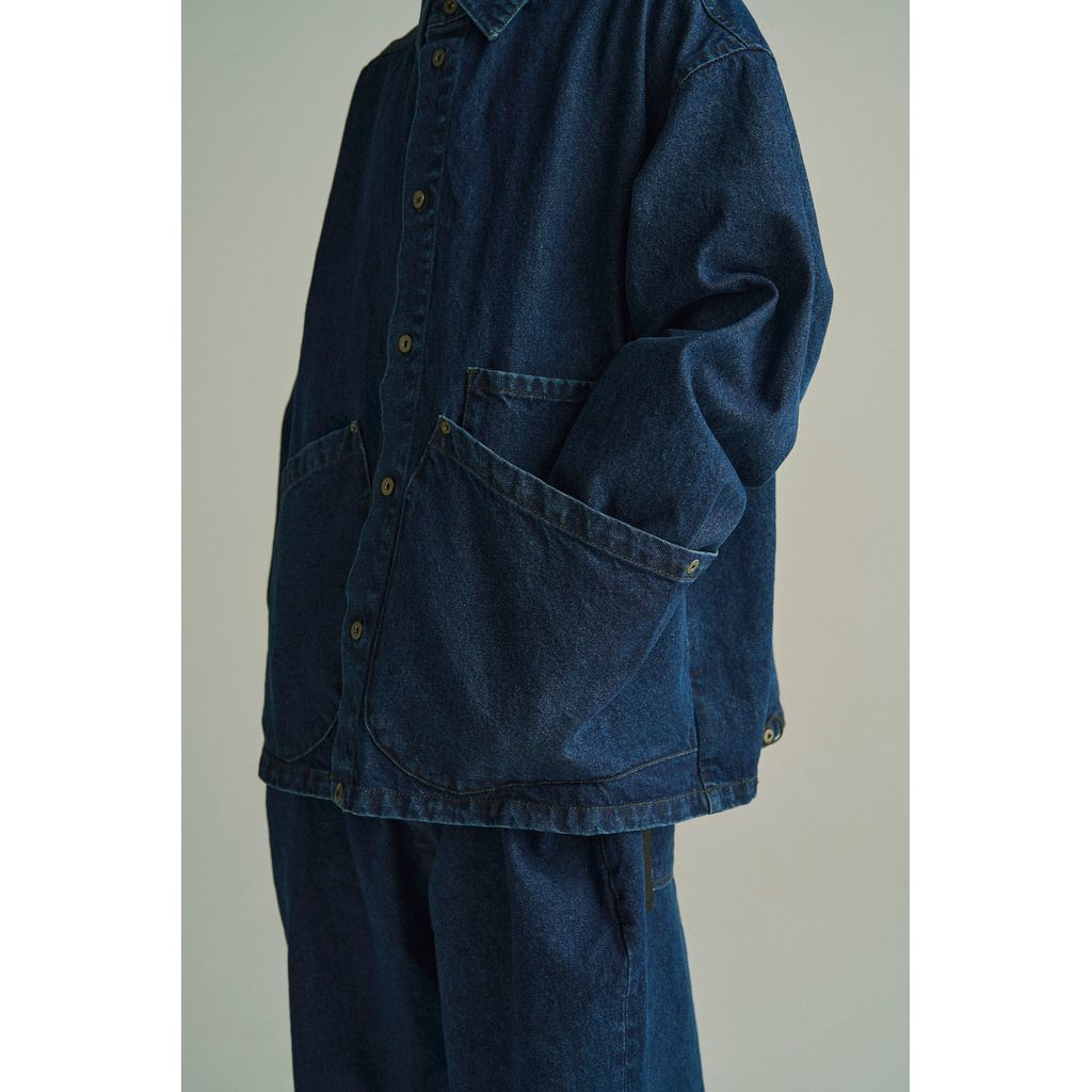 Poliquant THE DEFORMED POCKETS DENIM SHIRT JACKET 2602007