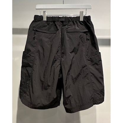 COMME des GARCONS HOMME NYLON TUSSER HALF PANTS（BLACK）