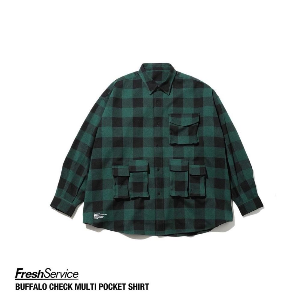 FreshService "BUFFALO CHECK MULTI POCKET SHIRT"